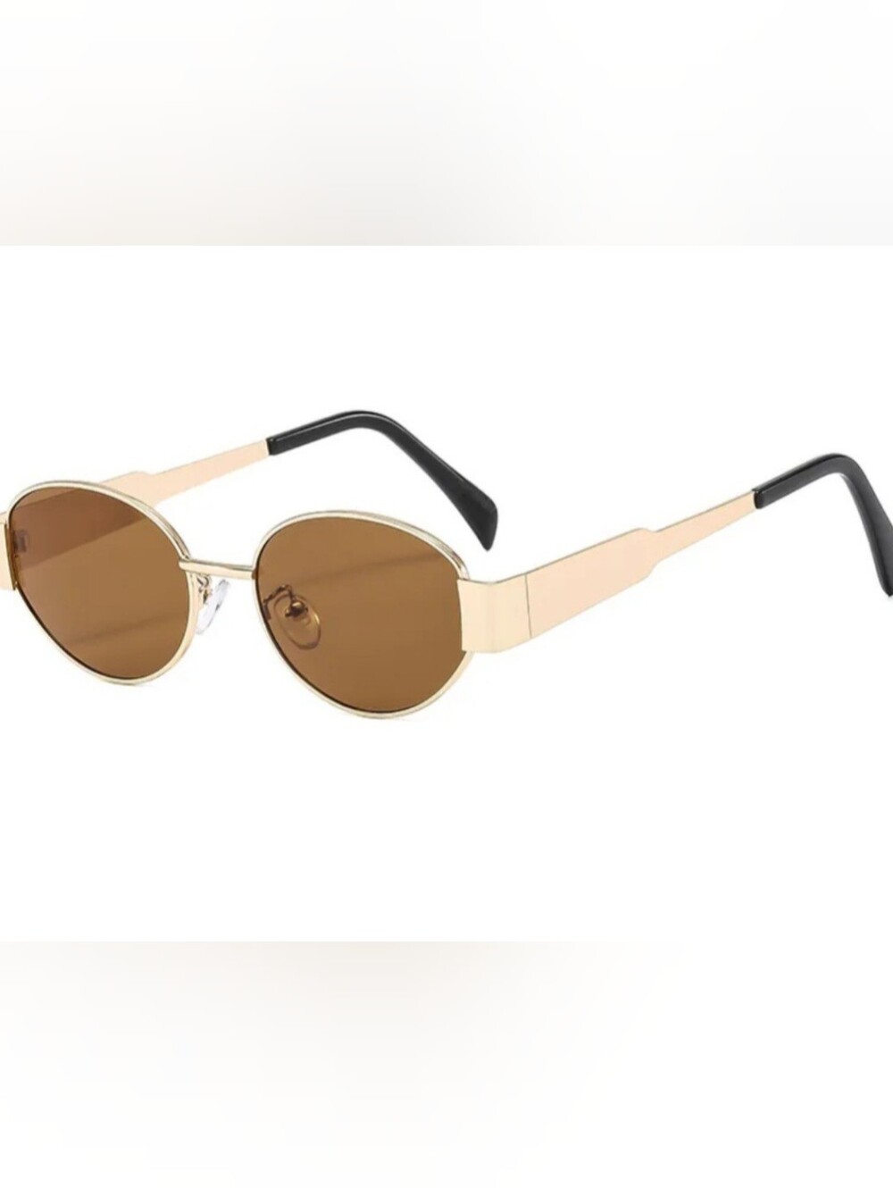 Gold Frame Brown Lens Women's Sunglasses